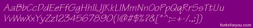Technici Font – Pink Fonts on Purple Background