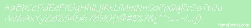 Technici Font – White Fonts on Green Background