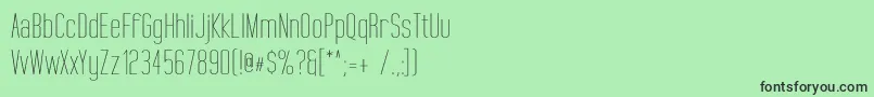 TallFilmsExpanded Font – Black Fonts on Green Background