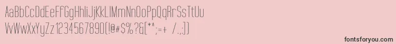 TallFilmsExpanded Font – Black Fonts on Pink Background