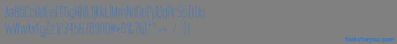 TallFilmsExpanded Font – Blue Fonts on Gray Background