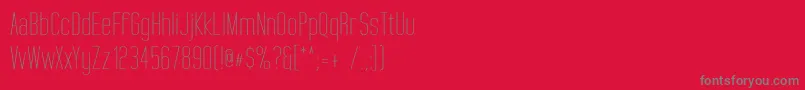 TallFilmsExpanded Font – Gray Fonts on Red Background