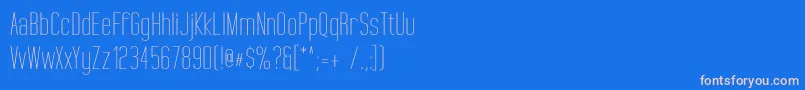 TallFilmsExpanded Font – Pink Fonts on Blue Background