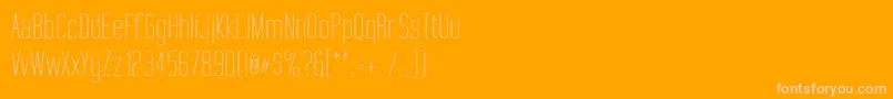 TallFilmsExpanded Font – Pink Fonts on Orange Background