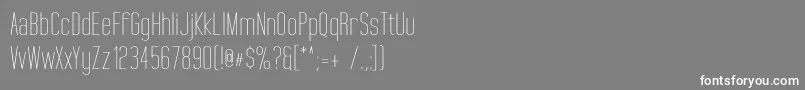 TallFilmsExpanded Font – White Fonts on Gray Background