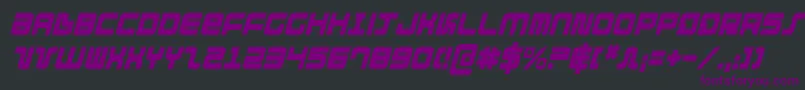 DirektorCondensedItalic Font – Purple Fonts on Black Background