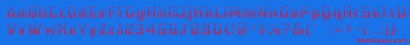 Cfb1AmericanPatriotSolid2Bold Font – Red Fonts on Blue Background