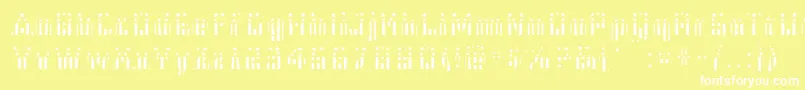 Cfb1AmericanPatriotSolid2Bold Font – White Fonts on Yellow Background