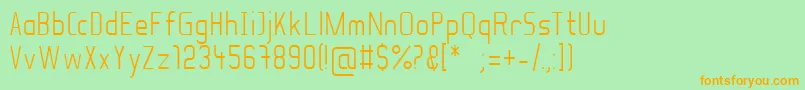 SoulLotionLight Font – Orange Fonts on Green Background