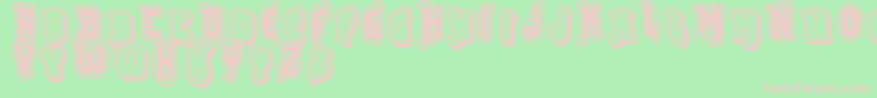 Vtks Furious Font – Pink Fonts on Green Background