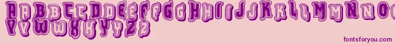 Vtks Furious Font – Purple Fonts on Pink Background