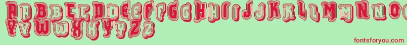 Vtks Furious Font – Red Fonts on Green Background