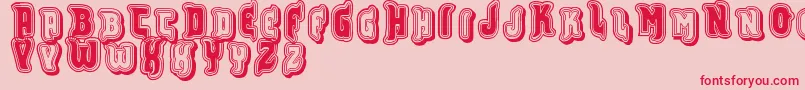 Vtks Furious Font – Red Fonts on Pink Background