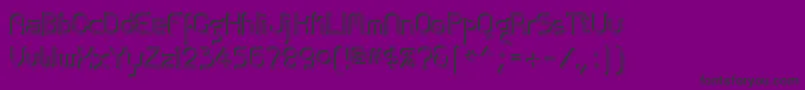 Zoloftsideffex Font – Black Fonts on Purple Background