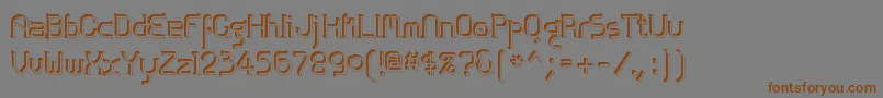 Zoloftsideffex Font – Brown Fonts on Gray Background