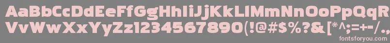 PakenhamkayoRegular Font – Pink Fonts on Gray Background