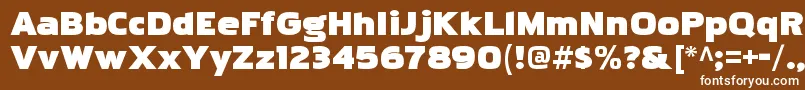 PakenhamkayoRegular Font – White Fonts on Brown Background
