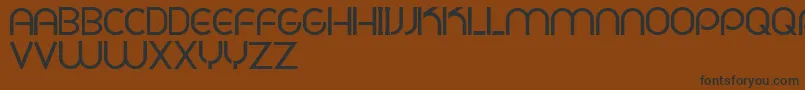 PligNovaParaDafontSoloLetras Font – Black Fonts on Brown Background