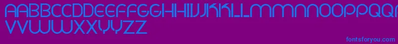 PligNovaParaDafontSoloLetras-fontti – siniset fontit violetilla taustalla