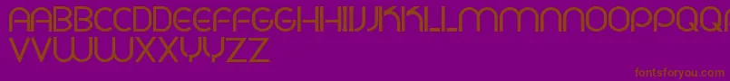 Шрифт PligNovaParaDafontSoloLetras – коричневые шрифты на фиолетовом фоне