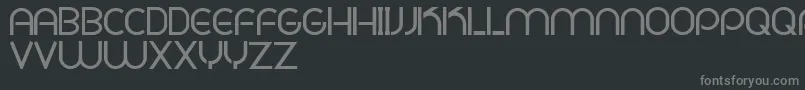 PligNovaParaDafontSoloLetras Font – Gray Fonts on Black Background