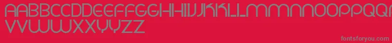 PligNovaParaDafontSoloLetras Font – Gray Fonts on Red Background