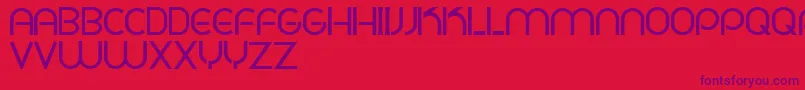 PligNovaParaDafontSoloLetras Font – Purple Fonts on Red Background