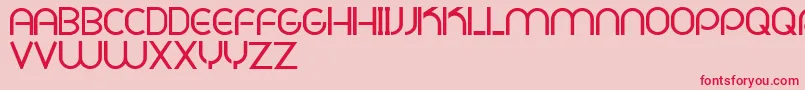 Czcionka PligNovaParaDafontSoloLetras – czerwone czcionki na różowym tle