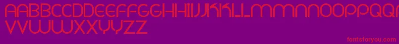Czcionka PligNovaParaDafontSoloLetras – czerwone czcionki na fioletowym tle