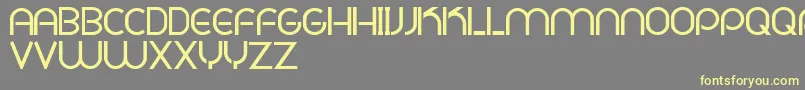 PligNovaParaDafontSoloLetras-fontti – keltaiset fontit harmaalla taustalla