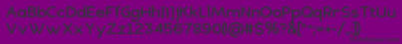 EligiblesansBold Font – Black Fonts on Purple Background