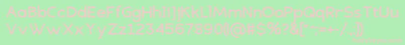 EligiblesansBold Font – Pink Fonts on Green Background