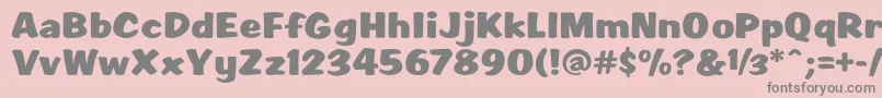 Scr1rahvRagerHevvy Font – Gray Fonts on Pink Background