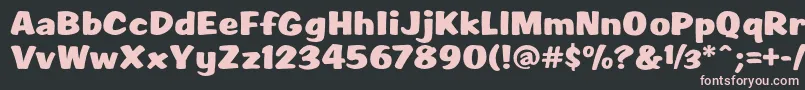 Scr1rahvRagerHevvy Font – Pink Fonts on Black Background