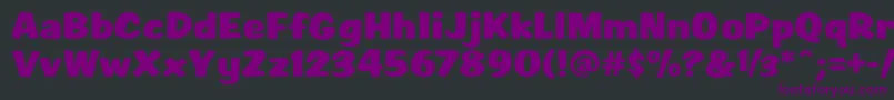 Scr1rahvRagerHevvy Font – Purple Fonts on Black Background