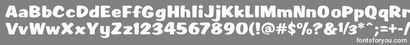 Scr1rahvRagerHevvy Font – White Fonts on Gray Background