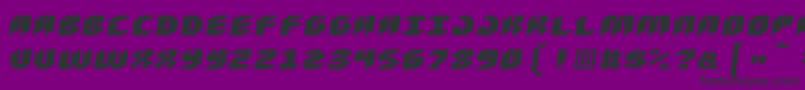 Loudnoiseblackskew Font – Black Fonts on Purple Background