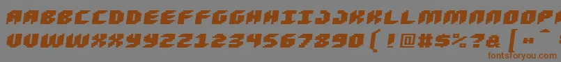 Loudnoiseblackskew Font – Brown Fonts on Gray Background