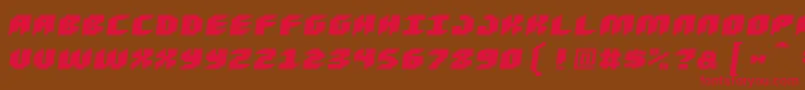 Loudnoiseblackskew Font – Red Fonts on Brown Background
