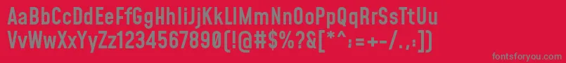 MohaveMedium Font – Gray Fonts on Red Background