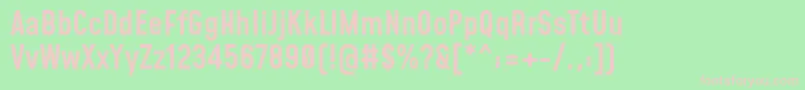MohaveMedium-fontti – vaaleanpunaiset fontit vihreällä taustalla
