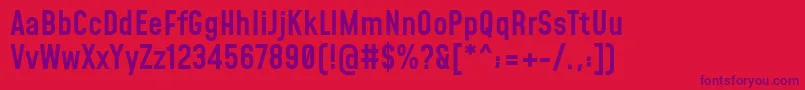MohaveMedium Font – Purple Fonts on Red Background