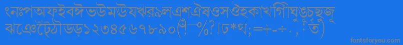 Saiba mais sobre a fonte Bengalidhakassk Fonte Bengalidhakassk – fontes cinzas em um fundo azul