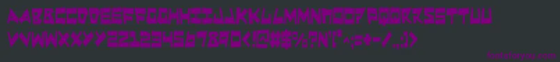 Quakec Font – Purple Fonts on Black Background