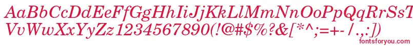 NewcenturyschlbkltstdIt Font – Red Fonts