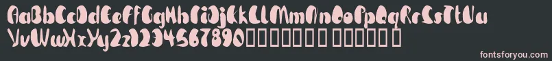 TmBeguiled Font – Pink Fonts on Black Background