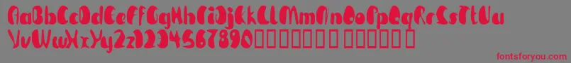 TmBeguiled Font – Red Fonts on Gray Background