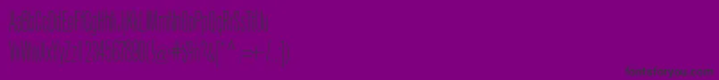 KeytinLight Font – Black Fonts on Purple Background