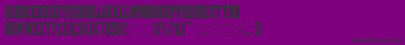 フォントCantinaExpandedSsiSemiExpanded – 紫の背景に黒い文字