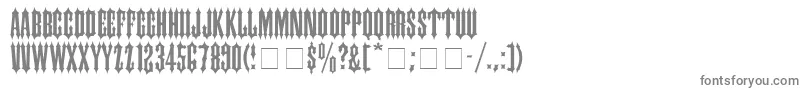 フォントCantinaExpandedSsiSemiExpanded – 白い背景に灰色の文字